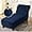 Navy, variant on Velvet Armless Chaise Lounge Cover, Stretch Lounge Chaise Chair Slipcover Soft Recliner Sofa Slipcover Pet Furniture Protector