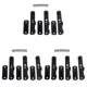 thumbnail image 1 of 9x pestillo abatible negro Pestillos de puerta cerradura de pestillo de puerta de seguridad corredera de acero inoxidable Compatible con puerta de cabina, 1 of 5