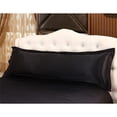 thumbnail image 7 of Premium Silk Pillowcase Case Body Pillow Protector Cover 48x120cm Black, 7 of 7
