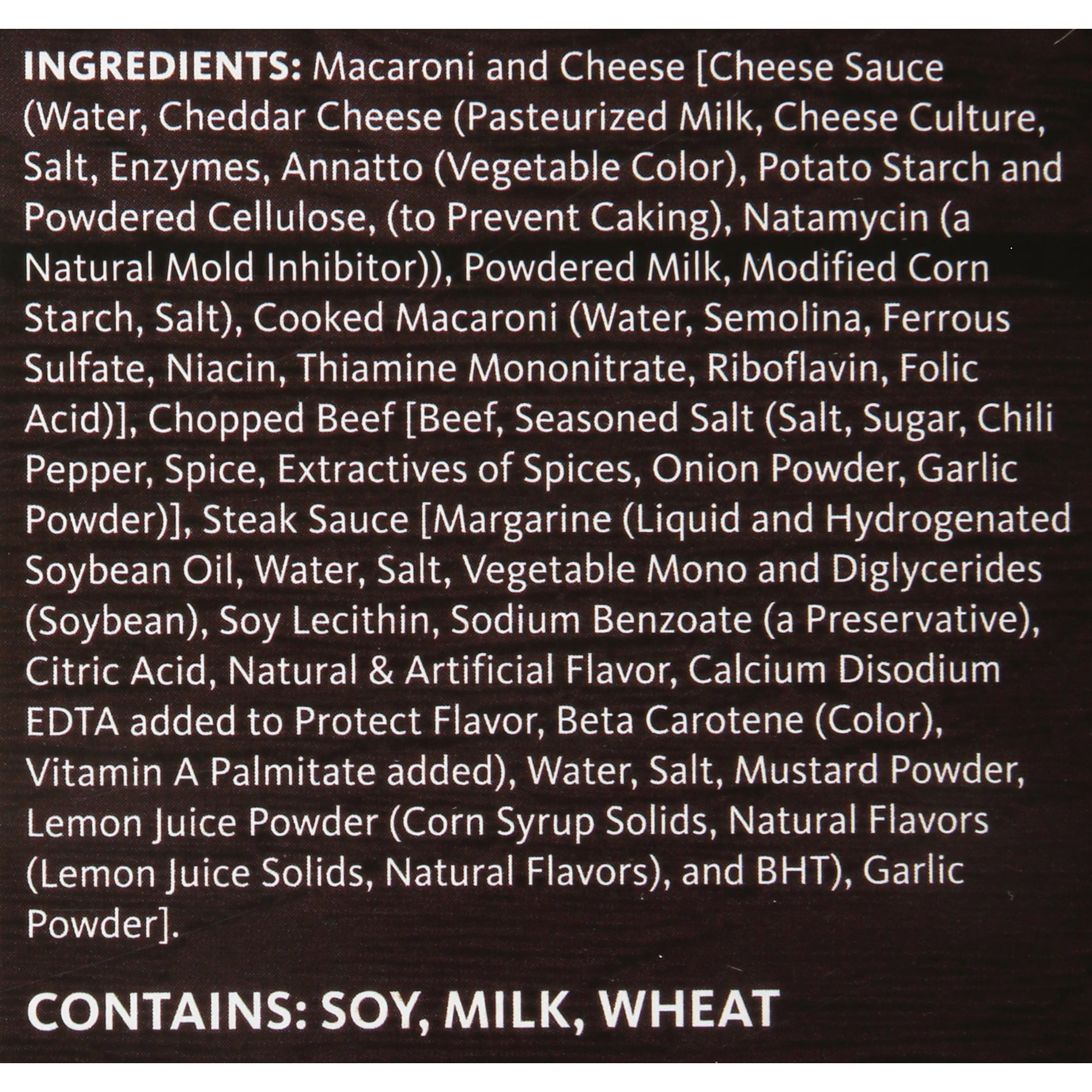 Night Hawk Steak 'N Mac Meal 7.05 oz. Box Frozen Meal Full Single Serve Contains: Milk, Soy, & Wheat