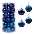 thumbnail image 2 of Cheapark 2.36 In 24pcs Electroplated Plastic Christmas Balls - Barrel Packed Hanging Pendants for Mall, 2 of 7