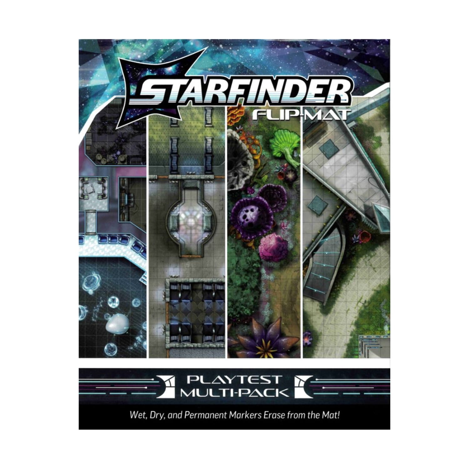 Starfinder Flip-Mat: Forest Moon – Doppelseitige Spielmatte Für Rollenspiel-Abenteuer Im Wald | 24x30 Zoll
