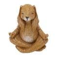 thumbnail image 4 of Escultura de conejo meditando de resina, linda estatua de conejo con gesto de yoga para sala de estar, oficina y jardín., 4 of 14