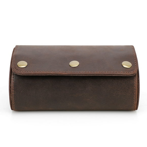 Watch box with 2 compartments, watch roll watch box, watch box