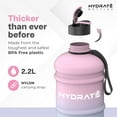 thumbnail image 3 of HYDRATE XL Jug Half Gallon Water Bottle - BPA Free, Flip Cap, Ideal for Gym - Color, 3 of 7