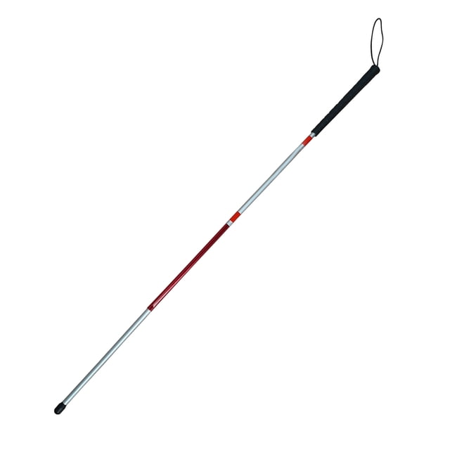 Bastón Plegable y Ajustable Magnimed para Invidentes, Aluminio, Soporta 135 kg, 117 cm