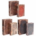 thumbnail image 2 of A&B Home Antique Book Boxes - Set of 6-Color:Brown,Style:Classic Vintage, 2 of 7