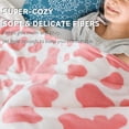 thumbnail image 5 of Soft Blankets Pink Strawberry Warm Fuzzy Fleece Blanket Cute Lightweight Women Throw Blanket Pink Gifts Decor Stuff Toys for Kids Girls Bed Couch, 5 of 6