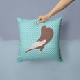 thumbnail image 2 of Carolines Treasures BB8128PW1414 English Pouter Pigeon Blue Check Fabric Decorative Pillow, 14 x 14 in., 2 of 4