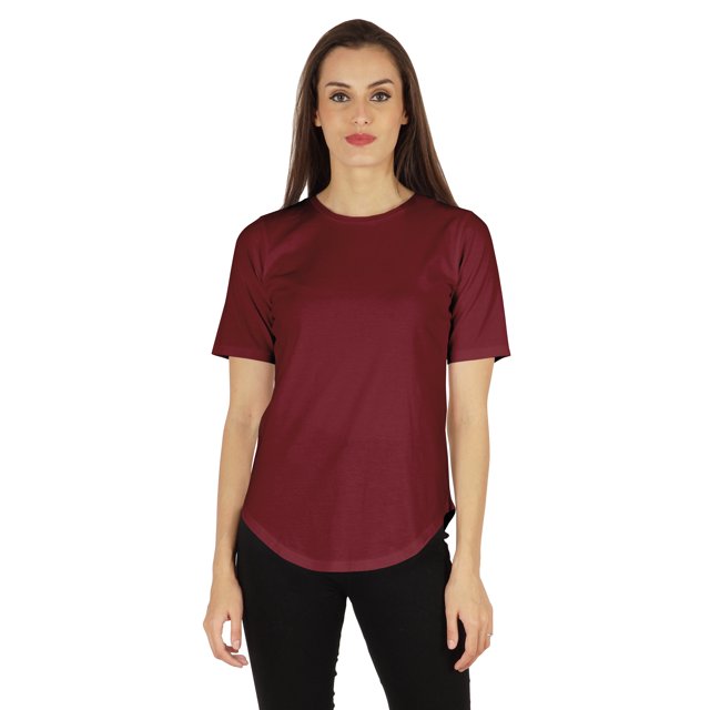 Inkmeso Coupe Régulière Col Rond Uni pour Femmes Manches Courtes Décontractées Tee-Shirt Doux