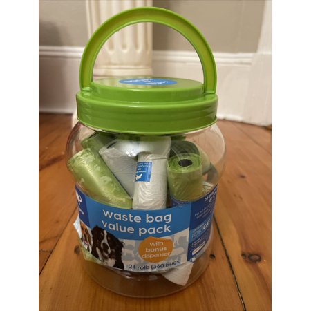 Animal Planet Pets ~ 24 Rolls Of Waste Bags With Bonus Dispenser Value Pack