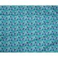 thumbnail image 5 of oneOone Polyester Lycra Bleu Tissu Triangle Géométrique Robe Tissu Imprimé par la Cour 56 Pouces de Large, 5 of 5