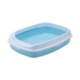 thumbnail image 2 of GROWTH TANK Pet Cat Litter Box Litter Tray Removable Base 46x35x10.5cm Leak Pet Blue, 2 of 9