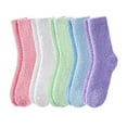 thumbnail image 4 of Coral Fleece Socks 5-Pack for Men and Women, Thermal Plush Winter Sleep Socks, Non-Shedding Soft Warm Socks, Multi-Color Assorted Pack, Cozy Home Wear, All Season Comfort - E, 4 of 4