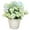 M, variant on 1*Fake Flower Pot Clearance! 9.45" Potted Artificial Rose/ Peony/ Chrysanthemum Flowers Bonsai Flowers In Plastic Pot Flower Arrangements for House Restaurant Table Centerpieces Windowsill D