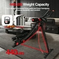 thumbnail image 2 of Foldable Ab Machines for Home Exercise, Adjustable Ab Workout Equipment, Abdominal Cruncher Abs Exercise Machine for Home Gym, 22 lbs Ab Machine, Black and Red, 2 of 10