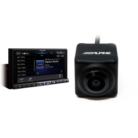 Alpine iLX-507 7-inch Digital Multimedia Receiver with HCE-C1100 Backup Camera Bundle