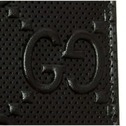 Gucci Calfskin Leather GG Tennis Embossed Bi-Fold Wallet Black