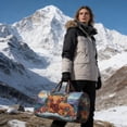 thumbnail image 4 of CaiYueKe Quilted Travel Bag with Embroidered Cow Pattern - Portable Cosmetic Toiletry Organizer, Waterproof Makeup Storage Pouch Carry On Duffel Weekender Tote for Gym Sports, 4 of 6