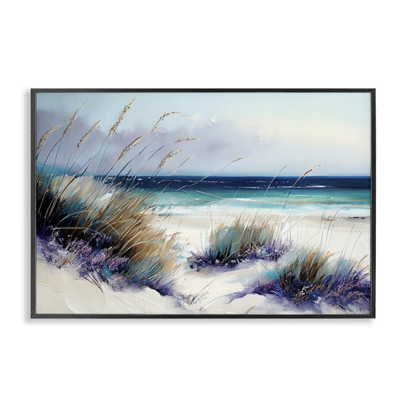 Euphoria Beach Dunes Black Framed Giclee Art, design by Sasha