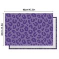 thumbnail image 6 of Purple Leopard Print Summer Placemats Table Placemats Set Of 4-Linen Kitchen Washable Placemats Table Mats 11.8"x17.7"Non-Slip Heat Resistant, 6 of 6