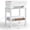 White, variant on LELELINKY 2-Tier Rolling Printer Stand with Storage, Under Desk Shelf Cart for Home Office, White