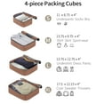 thumbnail image 5 of Tcbosik Luggage Set with Packing Cubes, Hardside Expandable 4 Piece Suitcase Set with Spinner Wheels and TSA Lock, 16/20/24/28 inch, Khaki, 5 of 10