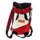 thumbnail image 1 of CHAO Mochila de viaje para mascotas con patas extraíbles, transpirable y cómoda, bolsa de viaje portátil para mascotas, talla M, color rojo y blanco, 1 of 4
