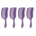 4pcs Curved Vent Hair Brush Professional Men Women Paddle Detangling