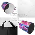 thumbnail image 2 of Balery Neon Skull With Milkshake Cesta de ropa redonda con asas, impermeable, independiente, para ropa, juguetes, dormitorio y familia-Small, 2 of 6