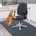thumbnail image 3 of Computer Office Chair Cover - Universal Fit Stretchable Washable Chair Cover for Rotating Chairs - Durable and Protective Armchair Slipcover - Dark Grey, 3 of 8