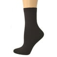 thumbnail image 3 of Sierra Socks Women's Bamboo Low Cut Shorties One Pair OR 3 Pair Pack Socks 2104 (Sock Size:9-11, Shoe Size: 4-10, Brown (3 Pair Pack)), 3 of 5
