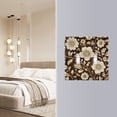 thumbnail image 4 of Yayeee Toggle Light Switch Wall Plate 2-Gang 4.56"x4.48" Decorative Outlet Cover, Brown Floral, 4 of 7