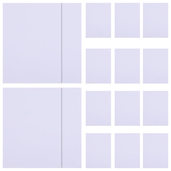 FUEENIRVA White Cardstock Pre-Cut Picture Mounts for DIY Photo Frame Matting 20Pcs
