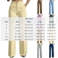 thumbnail image 4 of Bloomae Womens Wide Leg Dress Pants 2026 Business Casual Flowy Work Office Palazzo Pants High Waisted Slacks Trousers with Pockets, 4 of 8