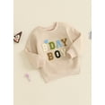 thumbnail image 6 of Aojekbee Little Boy Birthday Sweatshirt Casual Letter Heart Embroidery Crew Neck Long Sleeve Pullover Tops for Fall, 6 of 10