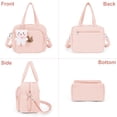 thumbnail image 4 of Bolsa de pañales para bebé, bolsa de mamá, bolsa de pañales para bebé, bolsa cruzada para pañales de viaje, bolsa de almacenamiento multifunción para bebé, 4 of 5