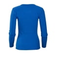 thumbnail image 3 of Women's Royal Kannapolis Cannon Ballers Harper Henley Long Sleeve T-Shirt, 3 of 3
