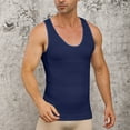 thumbnail image 2 of ZVNAΖH Mens Compression Shirt - Slimming Body Shaper Sleeveless Workout Tank Top Undershirts Tummy Control Vest, 2 of 5