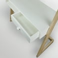 Freestanding Ladder Desk with Drawer, Solid American Maple Frame
