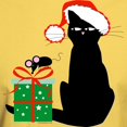 thumbnail image 3 of CafePress - Santa Cat & Mouse Light T Shirt - Men's Classic Graphic T-Shirt, 3 of 4