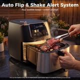 Air Fryer with Woodsmoke Mode, for BBQ, 9QT, LED Touchscreen Digital Color Display, 10 Preset Menus, Crisp, Broil, Roast, 1600W Fast Heating — image 9