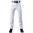 thumbnail image 2 of Evoshield Men's Salute Pinstripe Open Bottom Baseball Pants White/Black M, 2 of 4