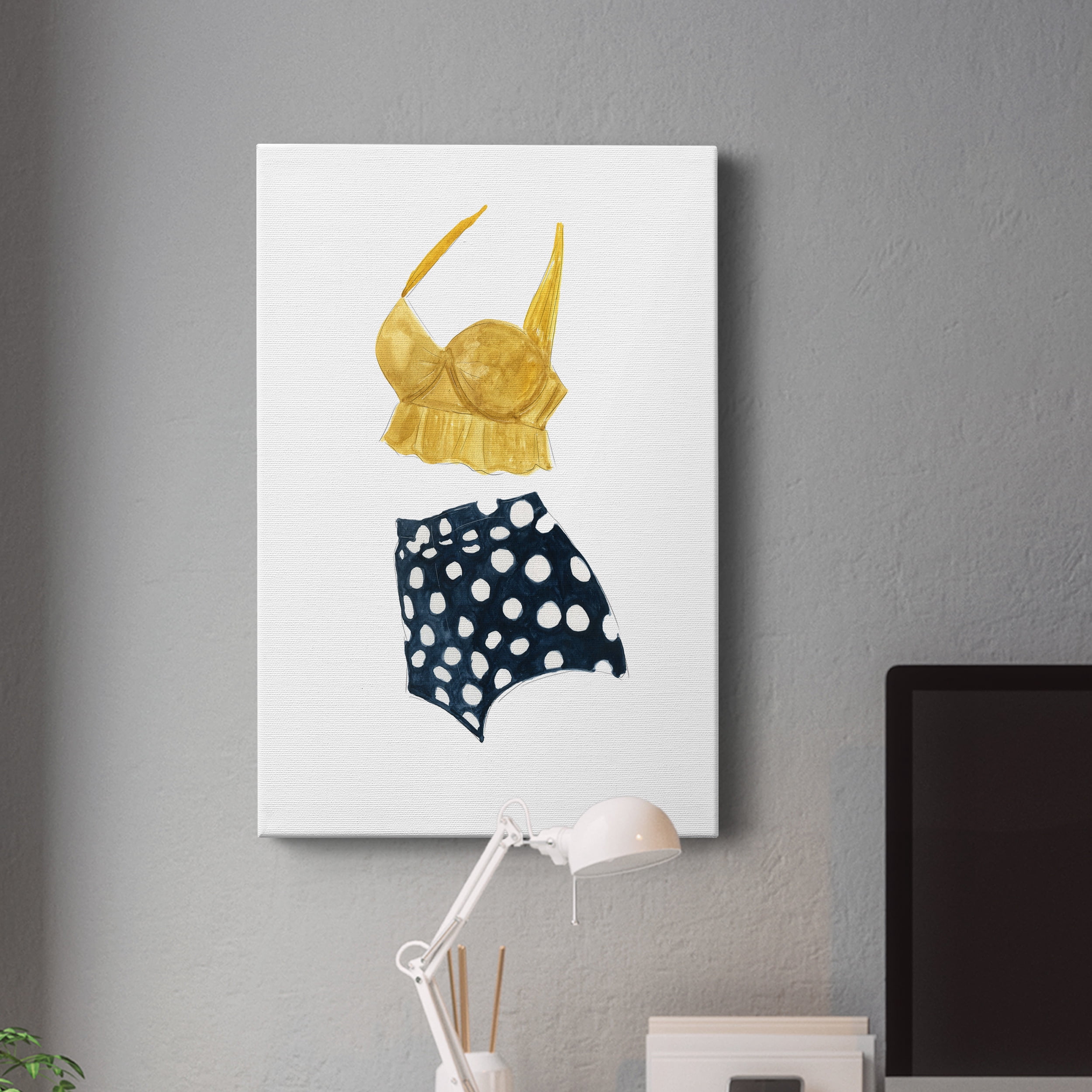 Vintage Swimwear IV Premium Gallery Wrapped Canvas - Ready to Hang - 8 x 12