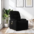 thumbnail image 1 of vidaXL Fauteuil Inclinable de Massage en Tissu Noir, 1 of 5