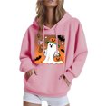 thumbnail image 2 of YueHuiYing Women's Fashion Sportswear Hooded 2025 And Winter Clothing Long Sleeved Hooded Sweatshirt, 2 of 6