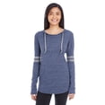 thumbnail image 1 of Jersey de bajo perfil con capucha para mujer VN NAVY/ VN GREY XL Holloway 229390, 1 of 1