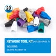 thumbnail image 1 of Alicates de engarzado RJ45, cortador pelador de paso para conector Modular Cat7 Cat6 Cat5e 8P8C, herramienta de cable todo en uno Ethernet, 1 of 5