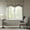 Blue/Brown, variant on Home Essence Valerie Polyester Jacquard Rod Pocket Black Valance, 50" x 18"
