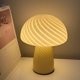 thumbnail image 2 of Modern Mushroom Glass Table Lamp, LED Table Lamp Bedroom Night Light Decoration, Pink [Energy Class A], 2 of 2